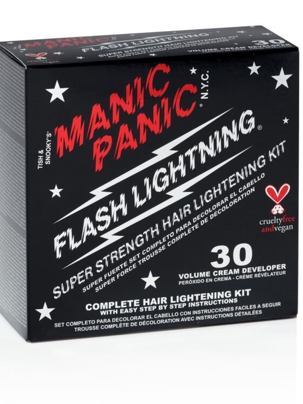 Manic Panic Flash Lightning Super Strength Hair Lightening Kit - THREE BOXES